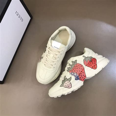 gucci ace metallic rainbow sneakers|gucci rhyton strawberry sneakers.